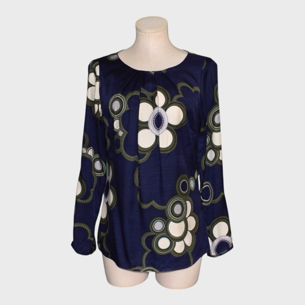 Boden Floral Long Sleeve Blouse
